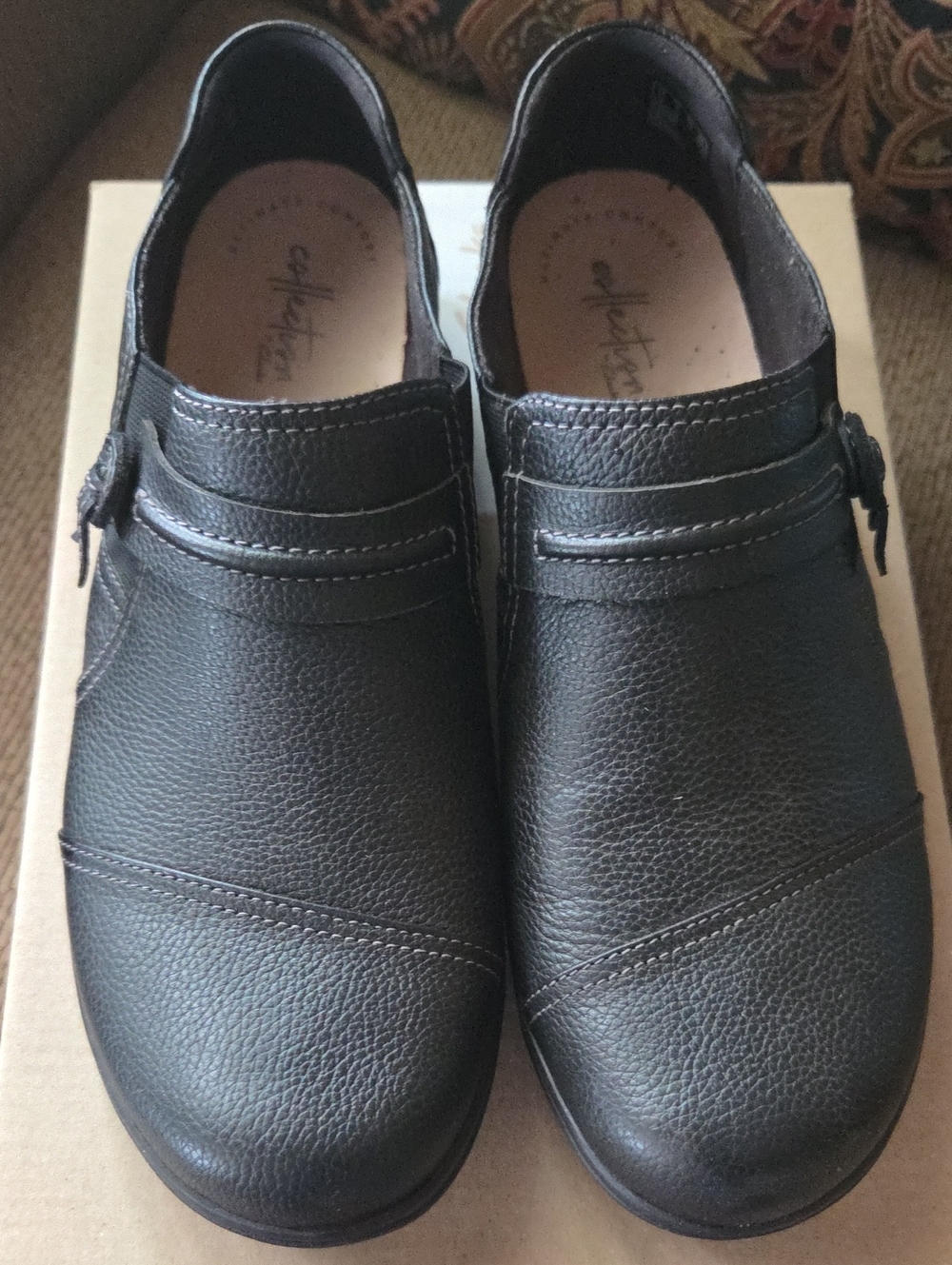 Clarks Shoes, Black, 9W